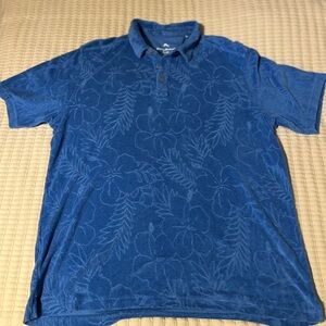 Tommy Bahama‎ Floral Blue Polo Shirt